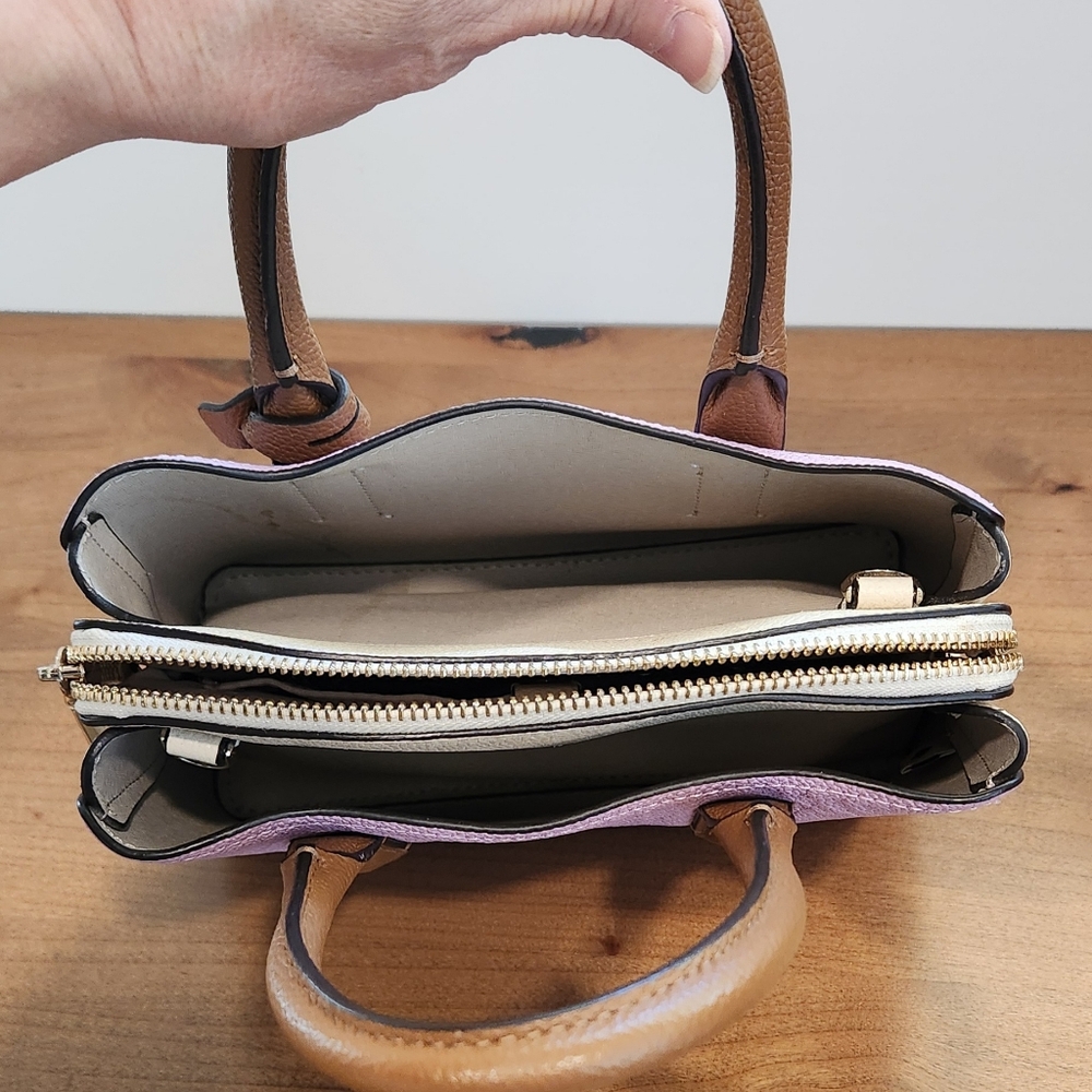 Kate Spade Lavender and Brown Satchel/Crossbody - Picture 6 of 11